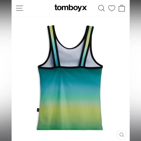 swim top tomboyX size medium new with tags - Picture 2 of 4